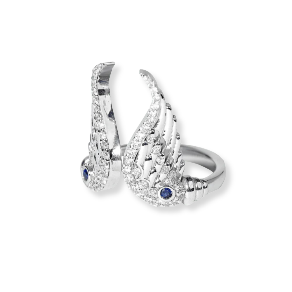 'Flying Angel' Silver Ring