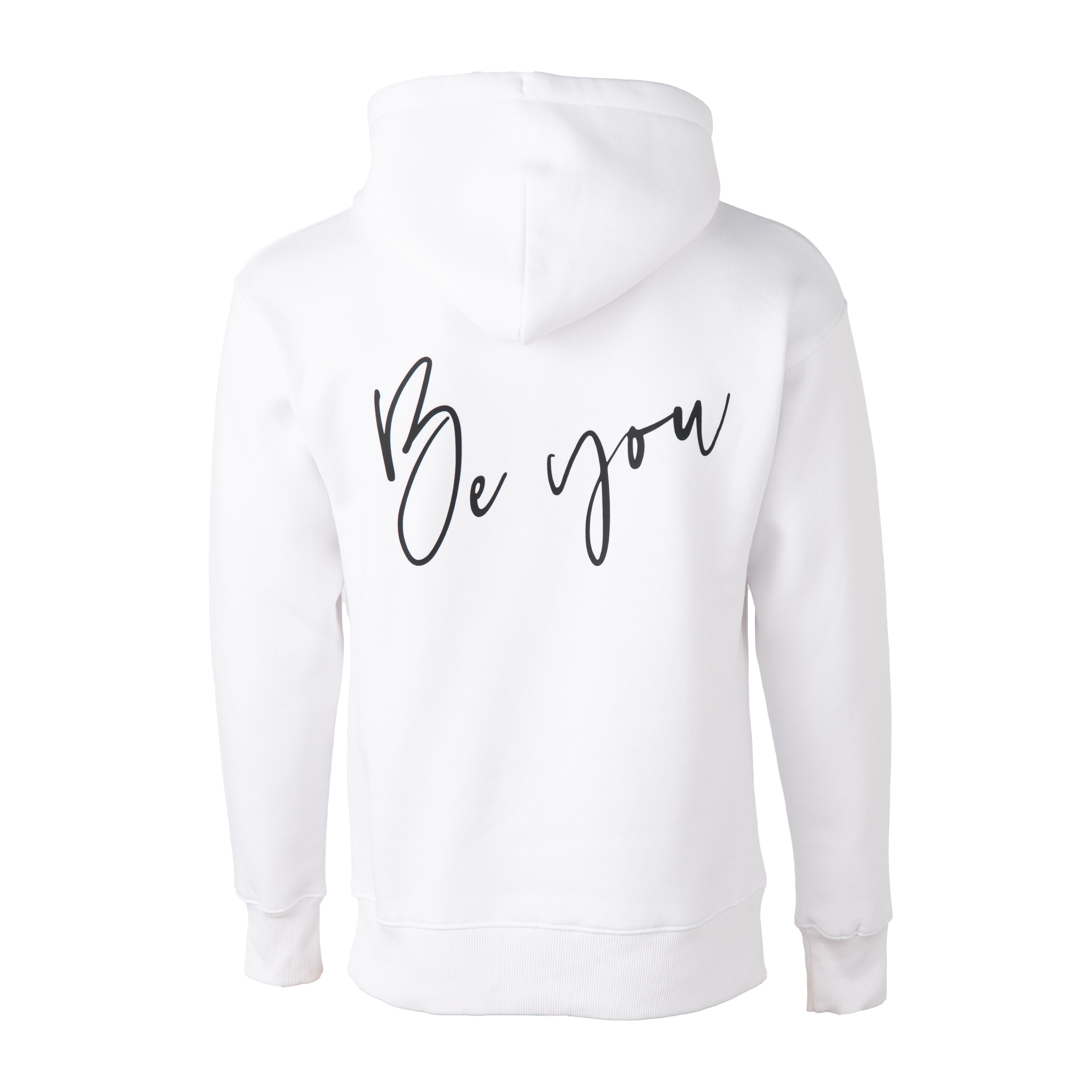 Sweat à Capuche Blanc Signature 'Be You' de Clement Rudnicki