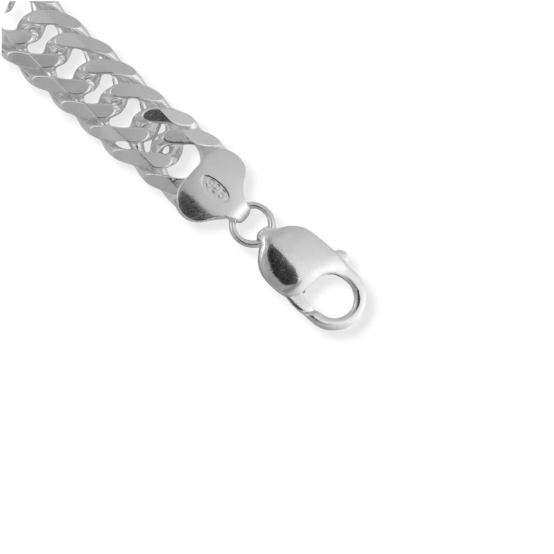 Curb chain bracelet — 925 sterling silver