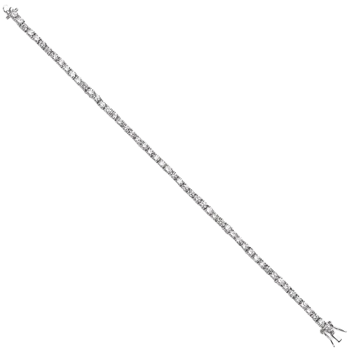Tennis bracelet in silver and zirconium