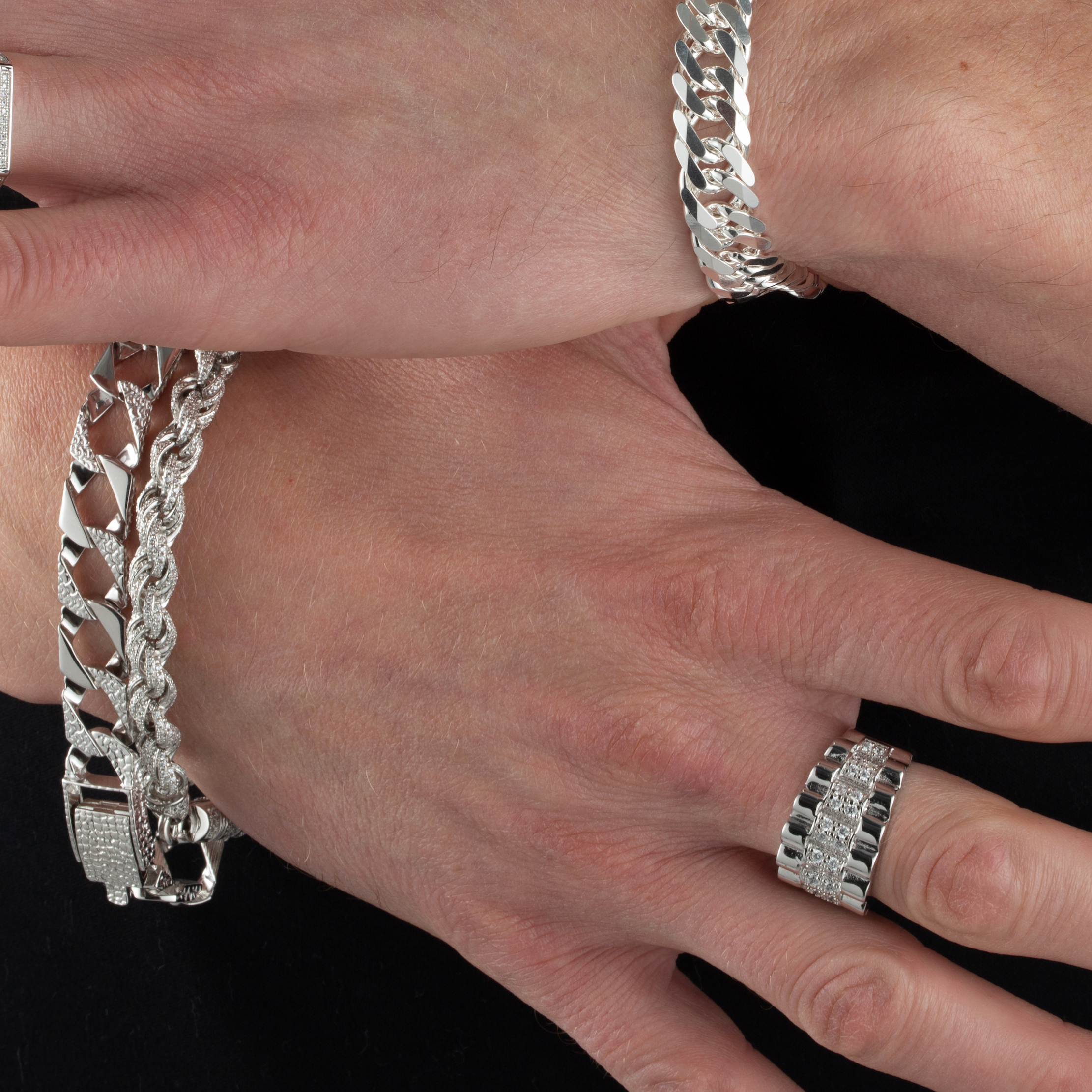 Silver 15mm CZ Ring