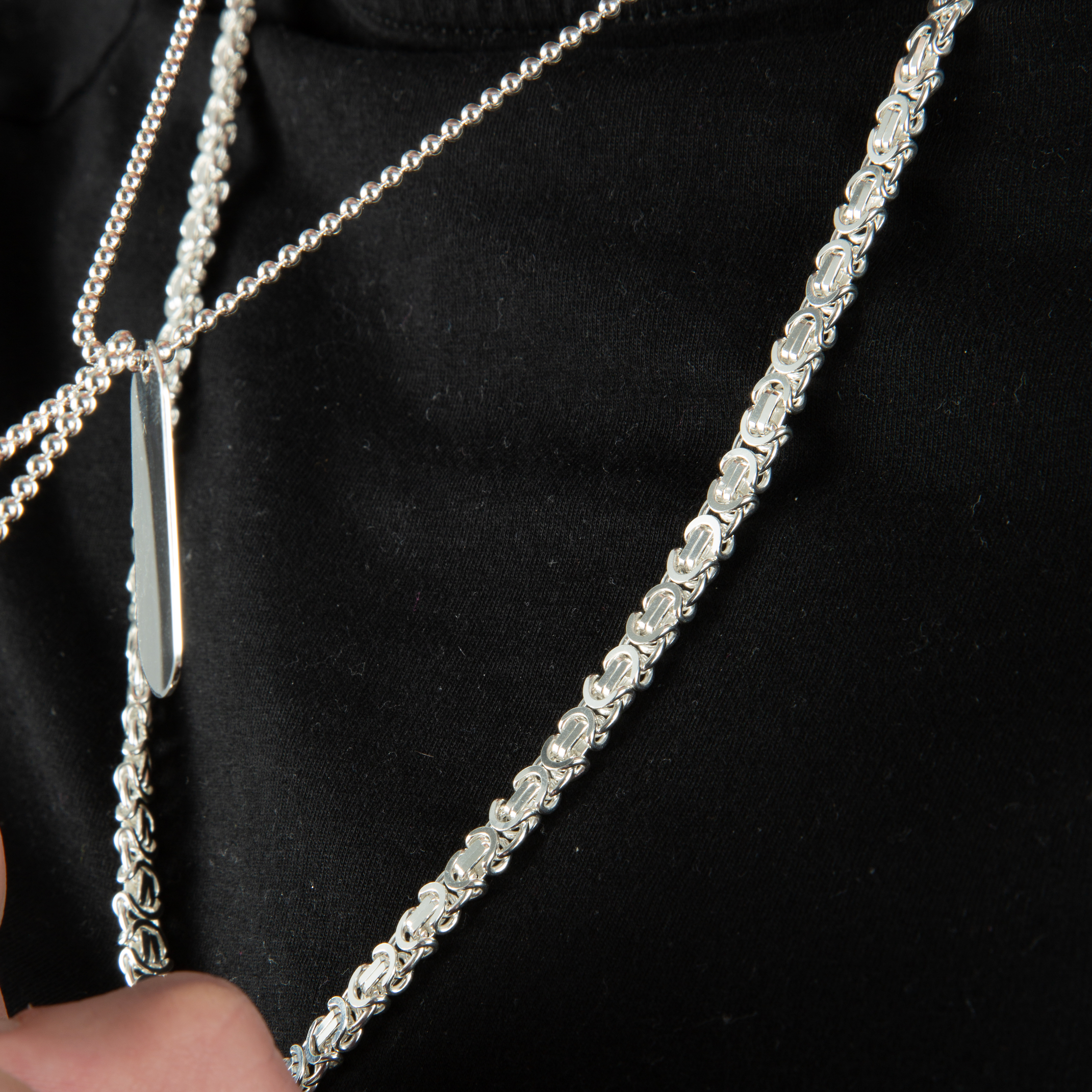 Silver 6mm Byzantine Chain