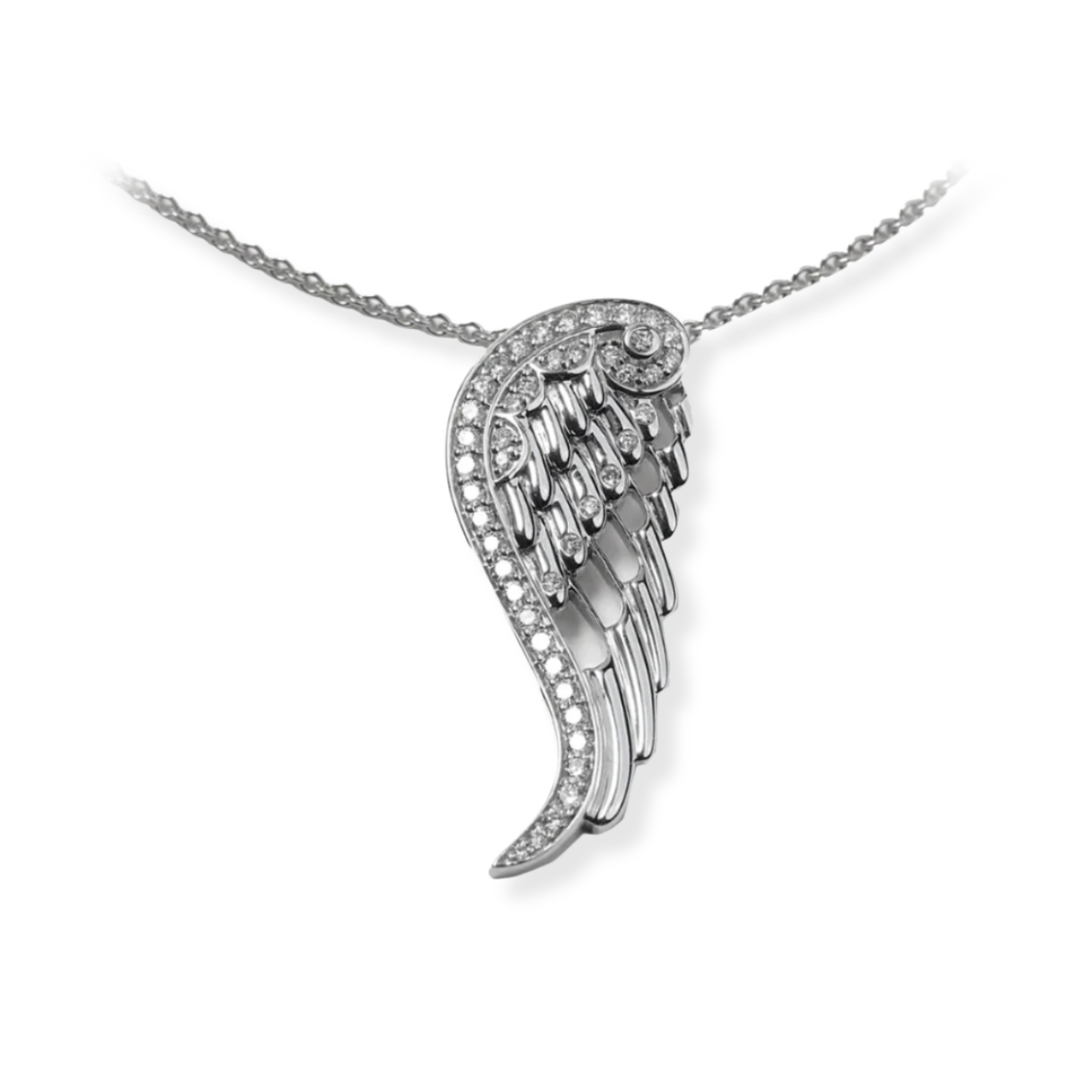 Silver Angel Wings Pendant