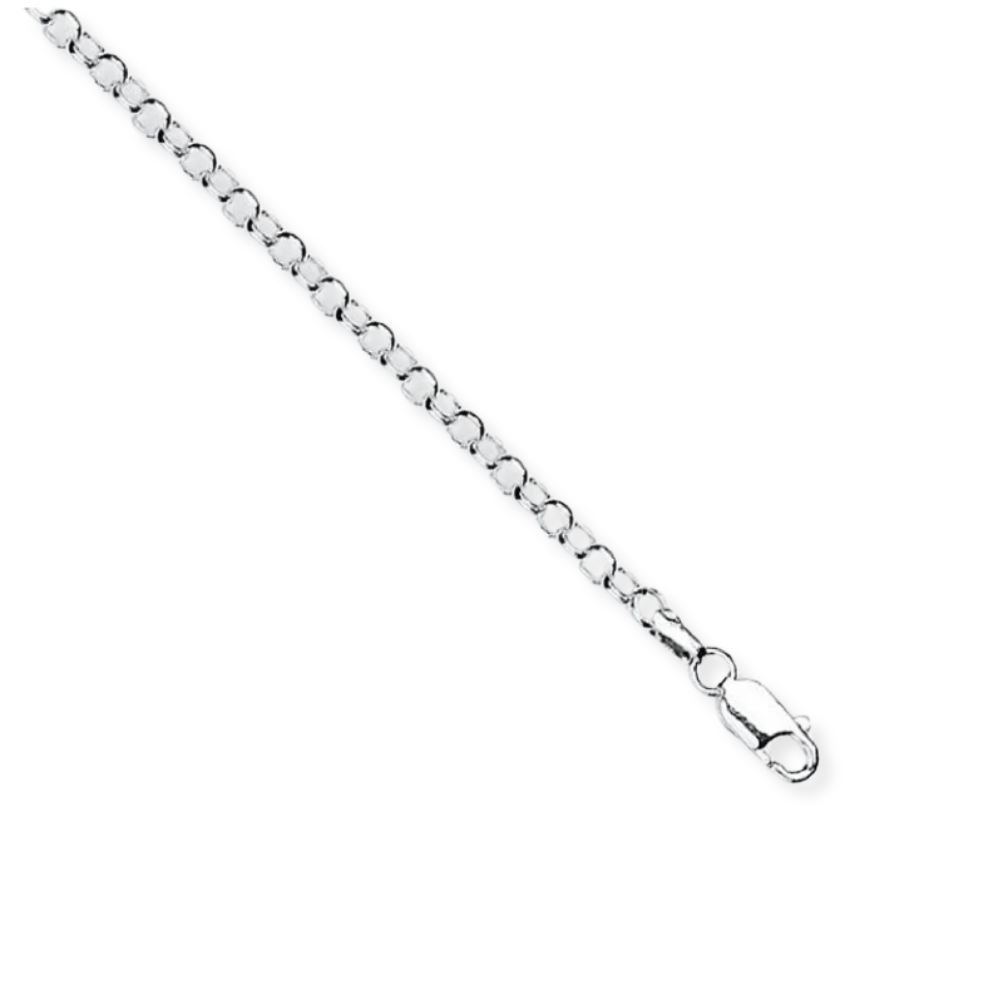 Silver 3mm Round Belcher Chain