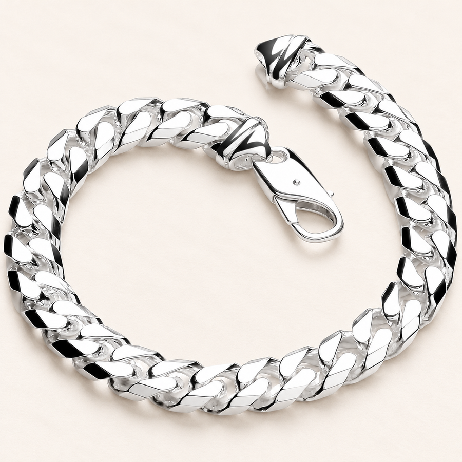 Bracelet Gourmette 7,4 mm — argent