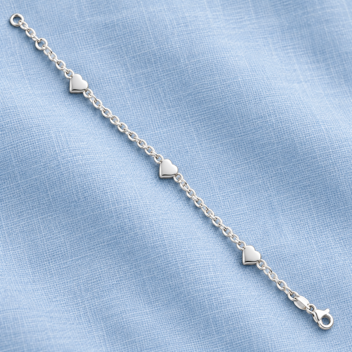 Bracelet cœur pour bébé — argent 925