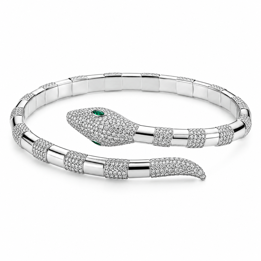 Bracelet Serpent Impérial Argenté