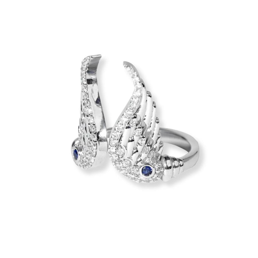 'Flying Angel' Silver Ring