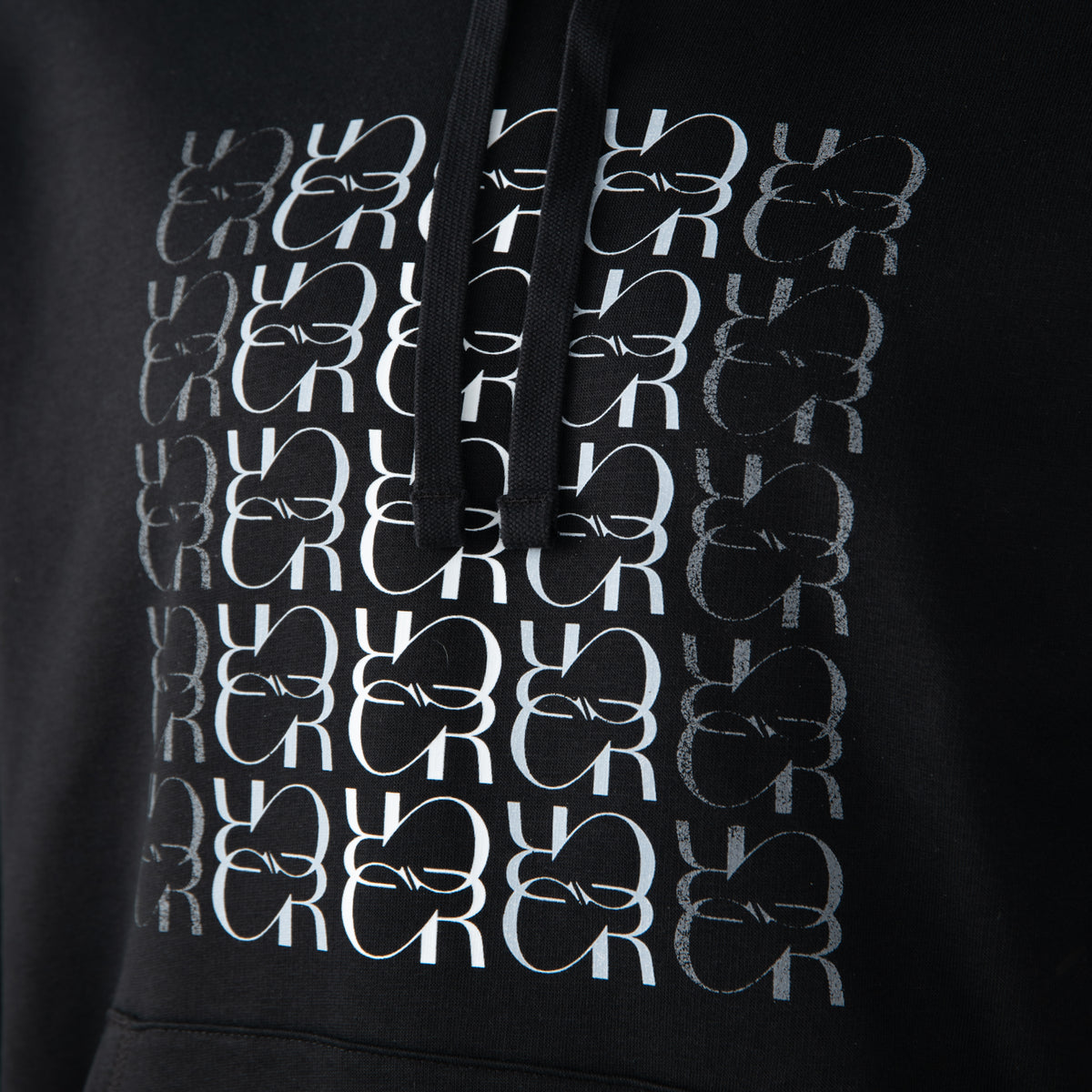 Clement Rudnicki Black Monogram Fade Hoodie