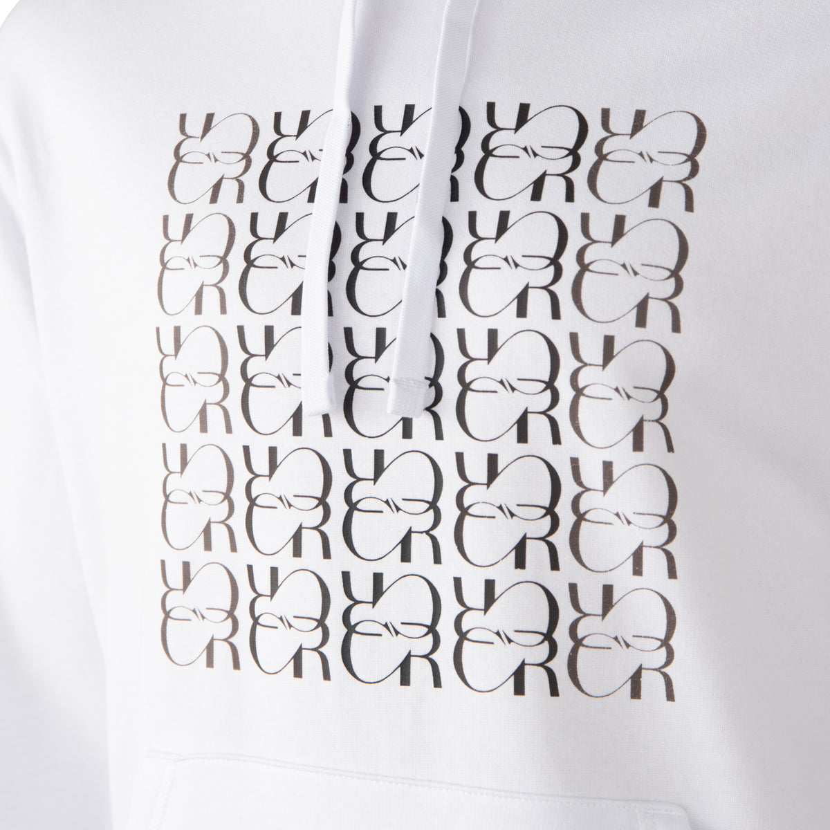Clement Rudnicki Sweat à Capuche Blanc Décoloré à Monogramme