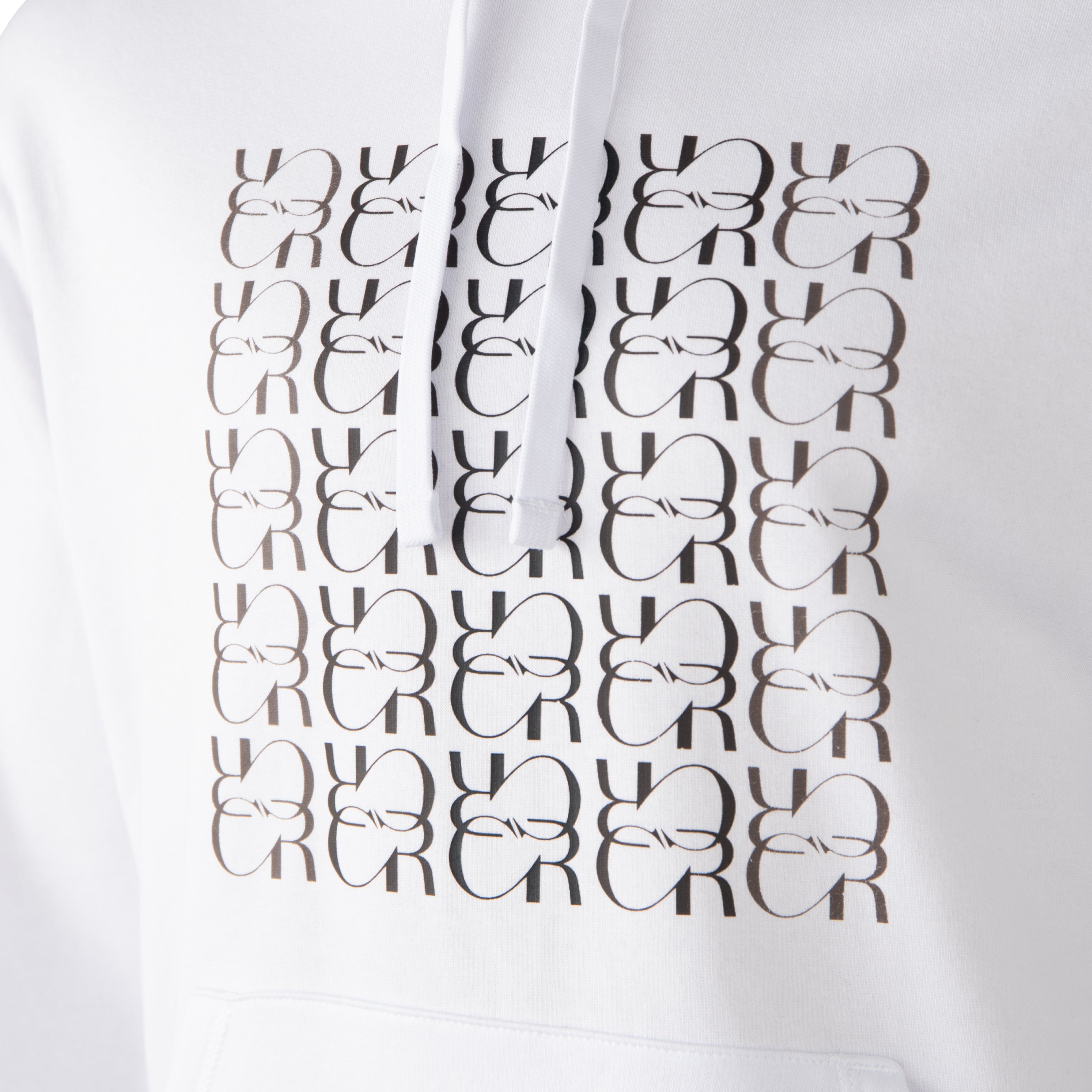 Clement Rudnicki Sweat à Capuche Blanc Décoloré à Monogramme