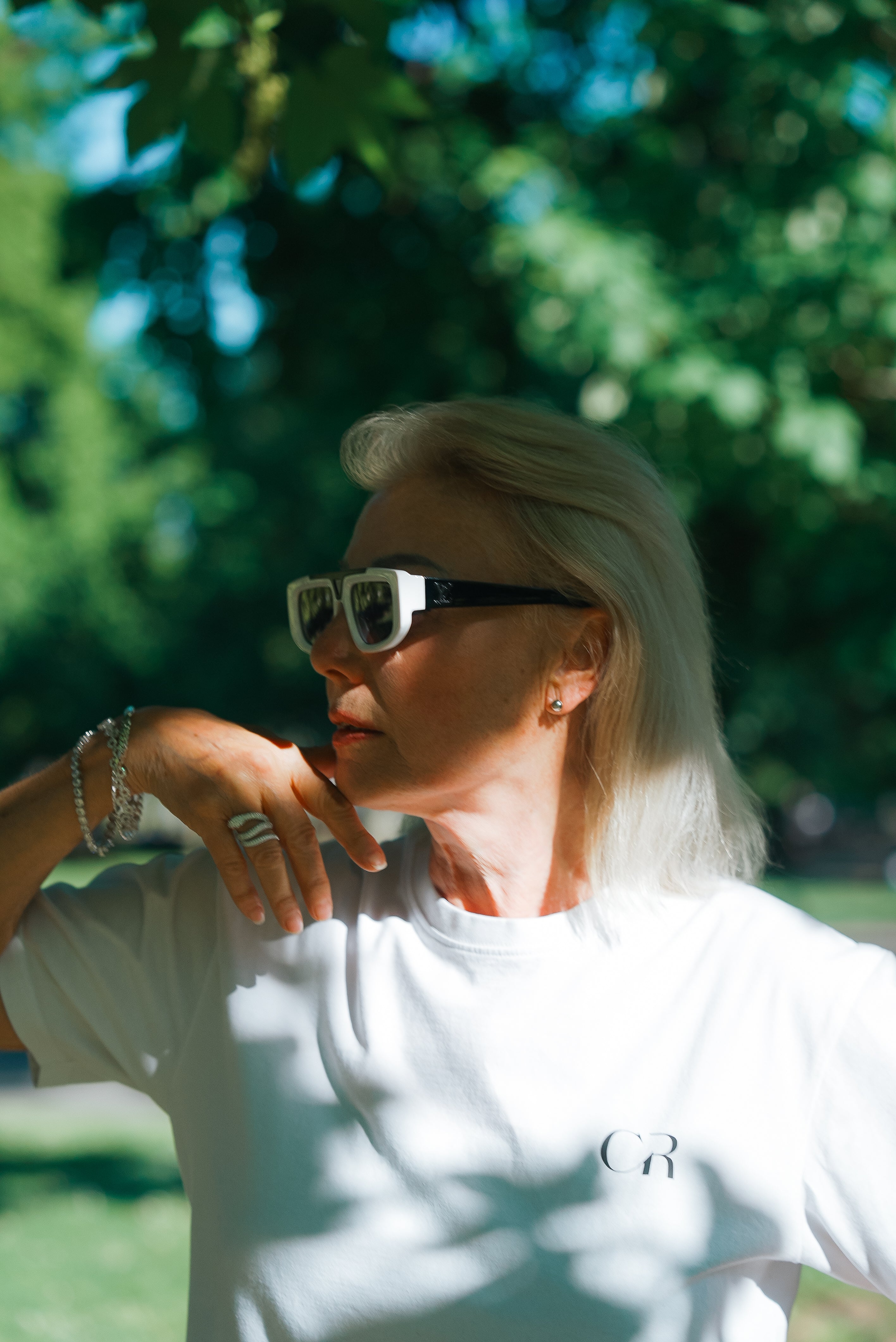 T-Shirt Blanc CR Signature de Clément Rudnicki