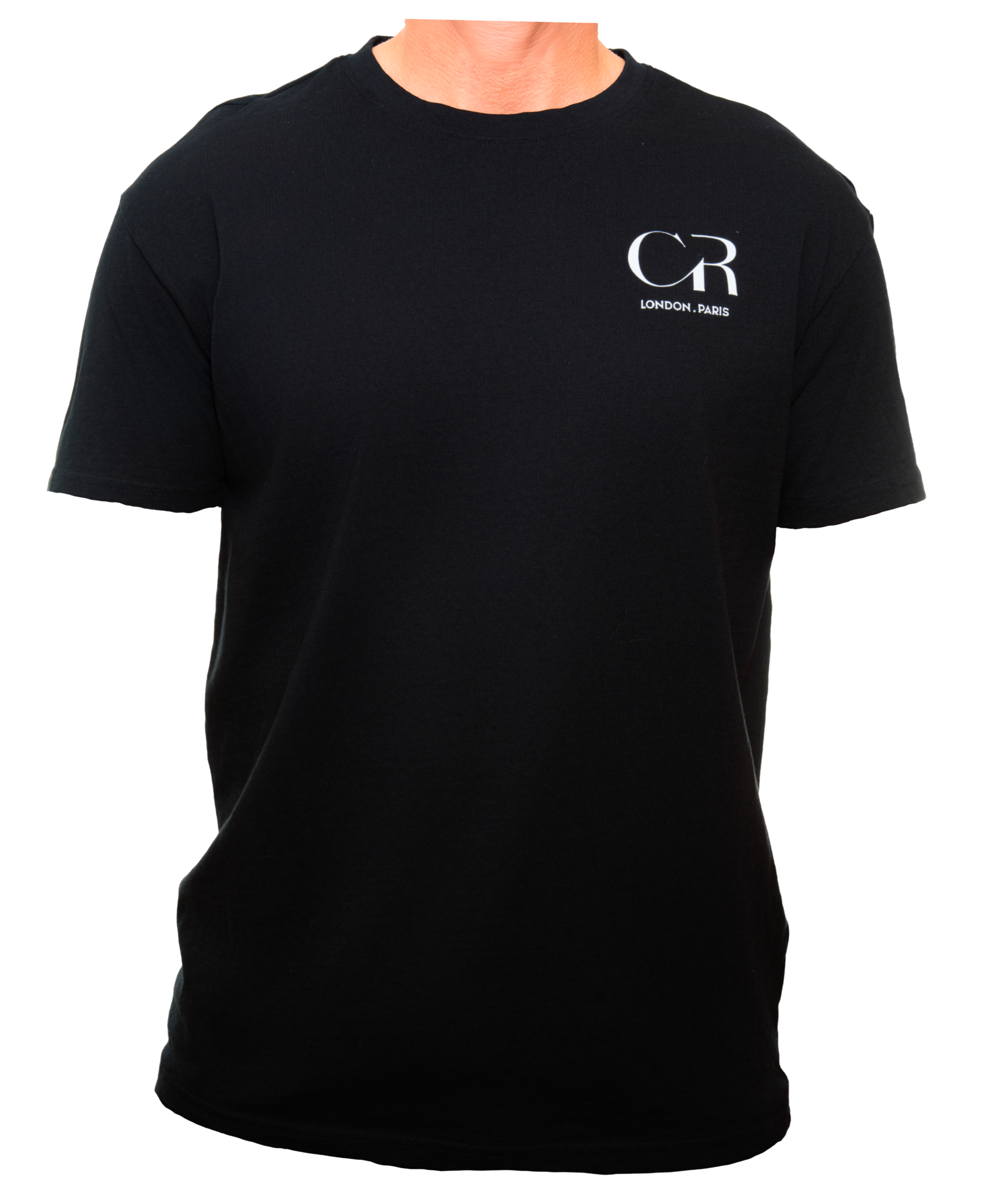 T-shirt noir avec logo Clément Rudnicki – Authenticité vers droit