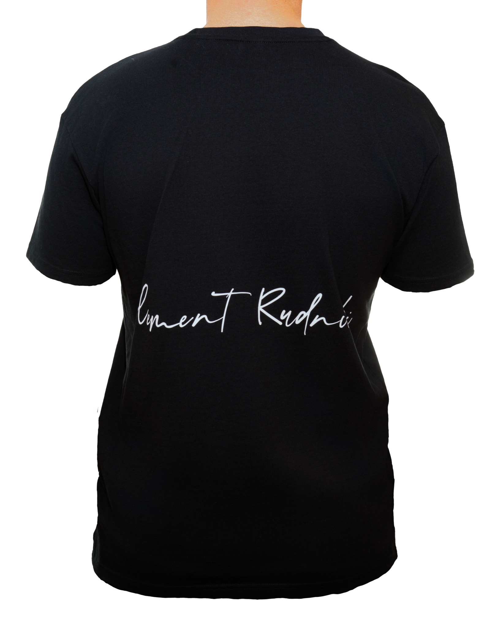 T-shirt noir avec logo Clément Rudnicki – Authenticité vers droit