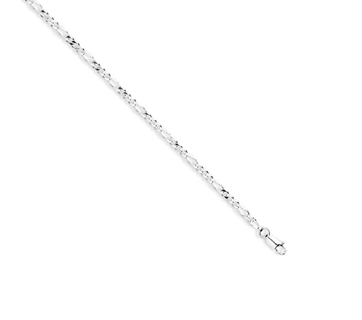 Gents Silver Figaro 3mm Chain