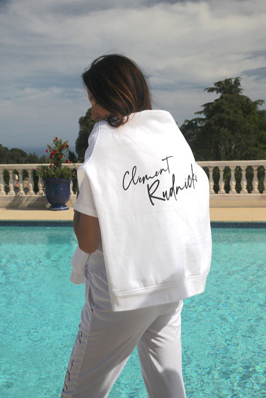 Sweat à capuche blanc Clement Rudnicki – Style sans effort