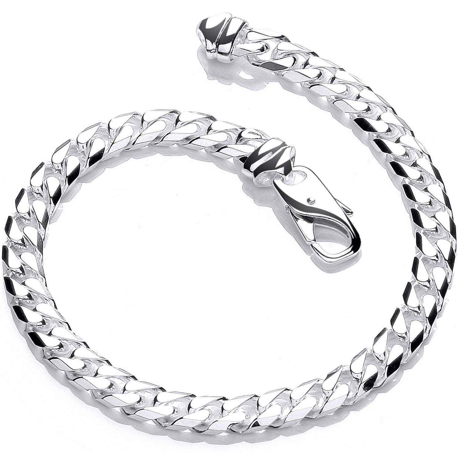 Silver Curb Bracelet