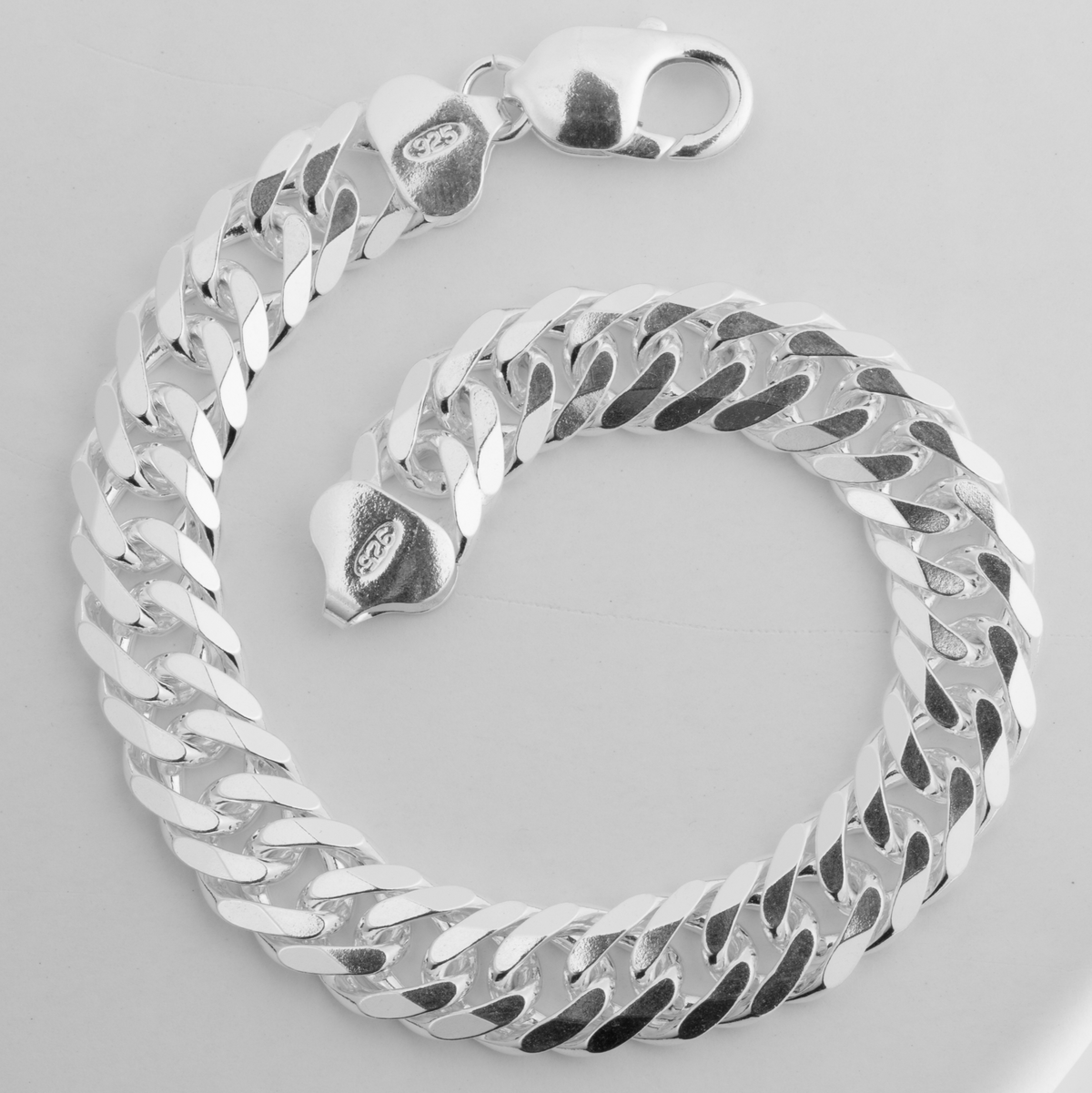 Curb chain bracelet — 925 sterling silver