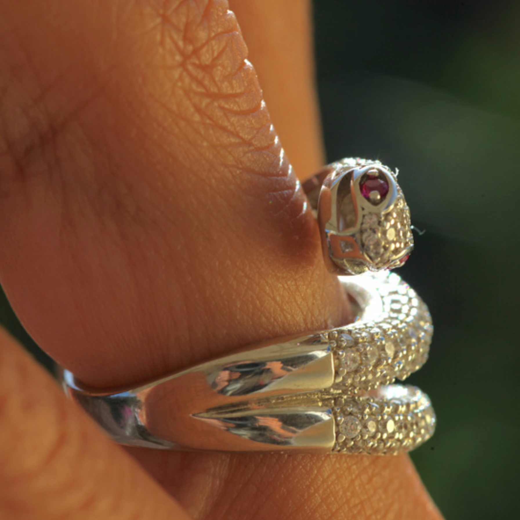 Silver Snake Ring