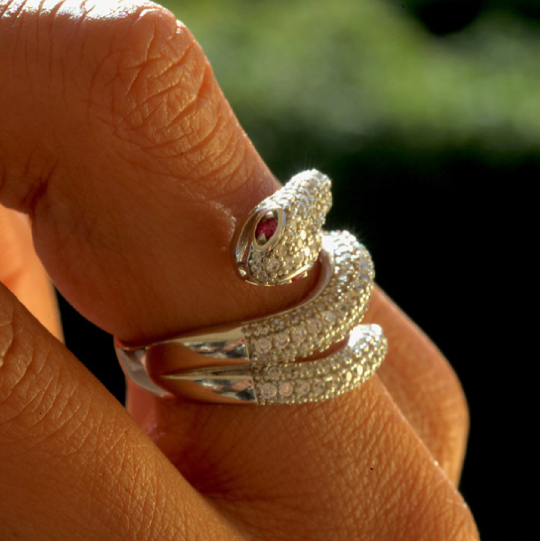 Silver Snake Ring