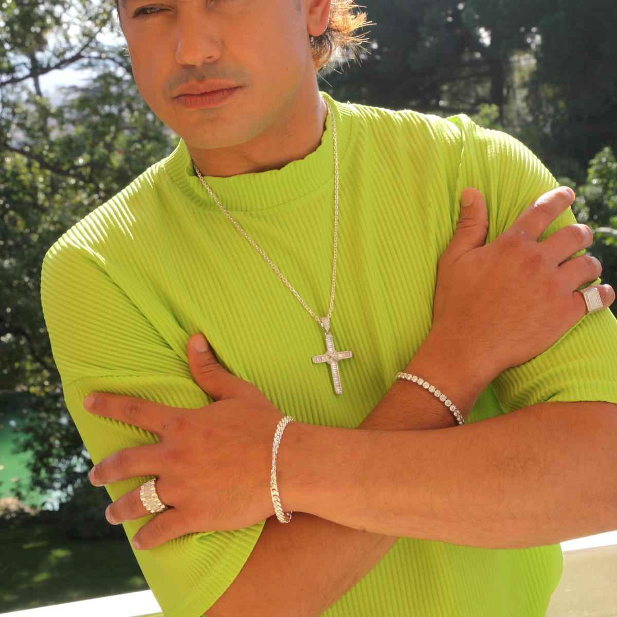 Double chain bracelet — 925 sterling silver