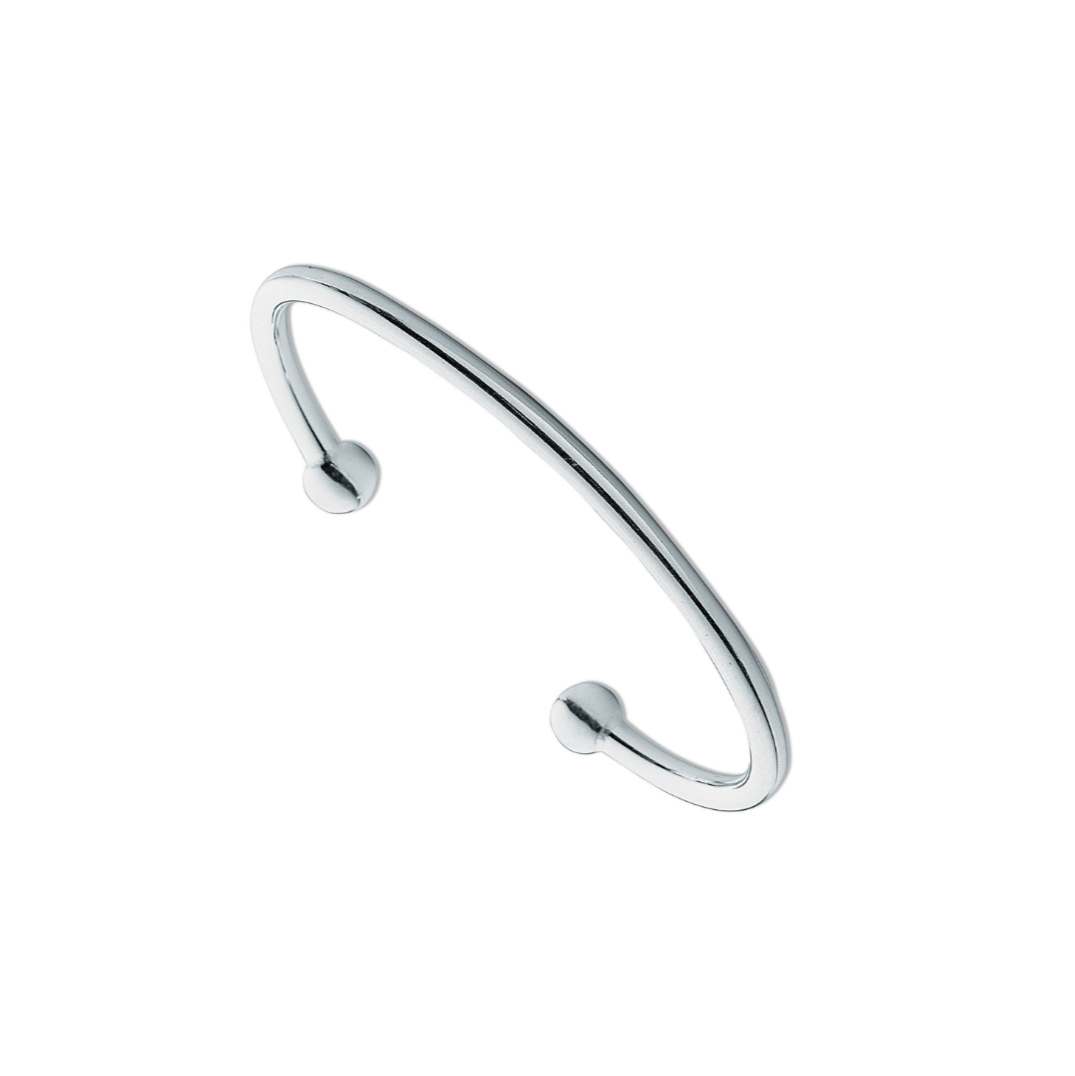 Silver 4mm Torgue Bangle