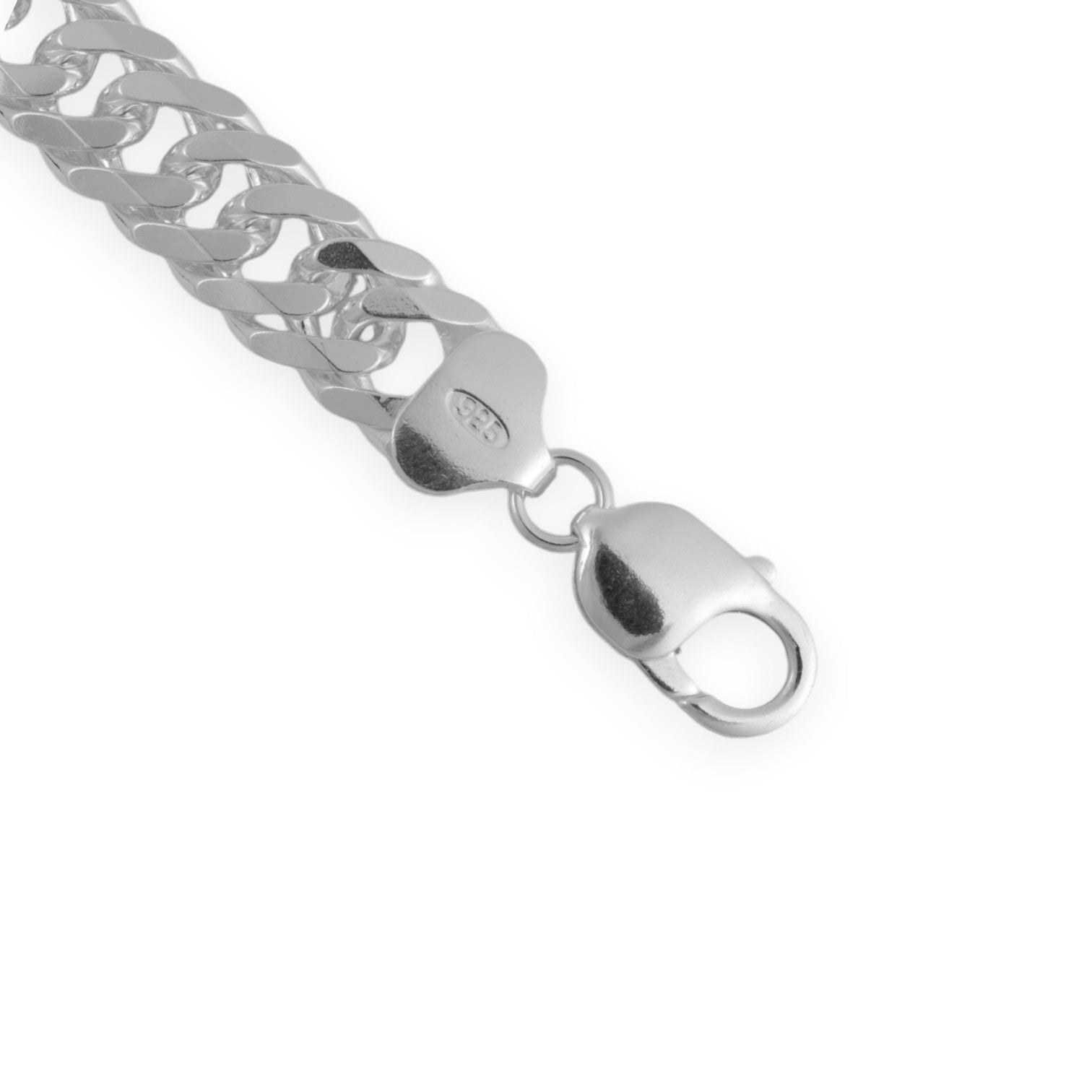 Silver 5.4mm Curb Chain 08"