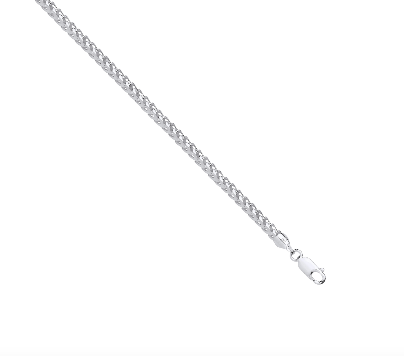 Silver Franco Gents Solid Chain 28"