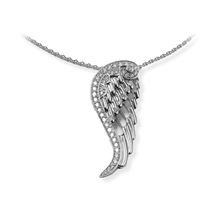 Silver Angel Wings Pendant