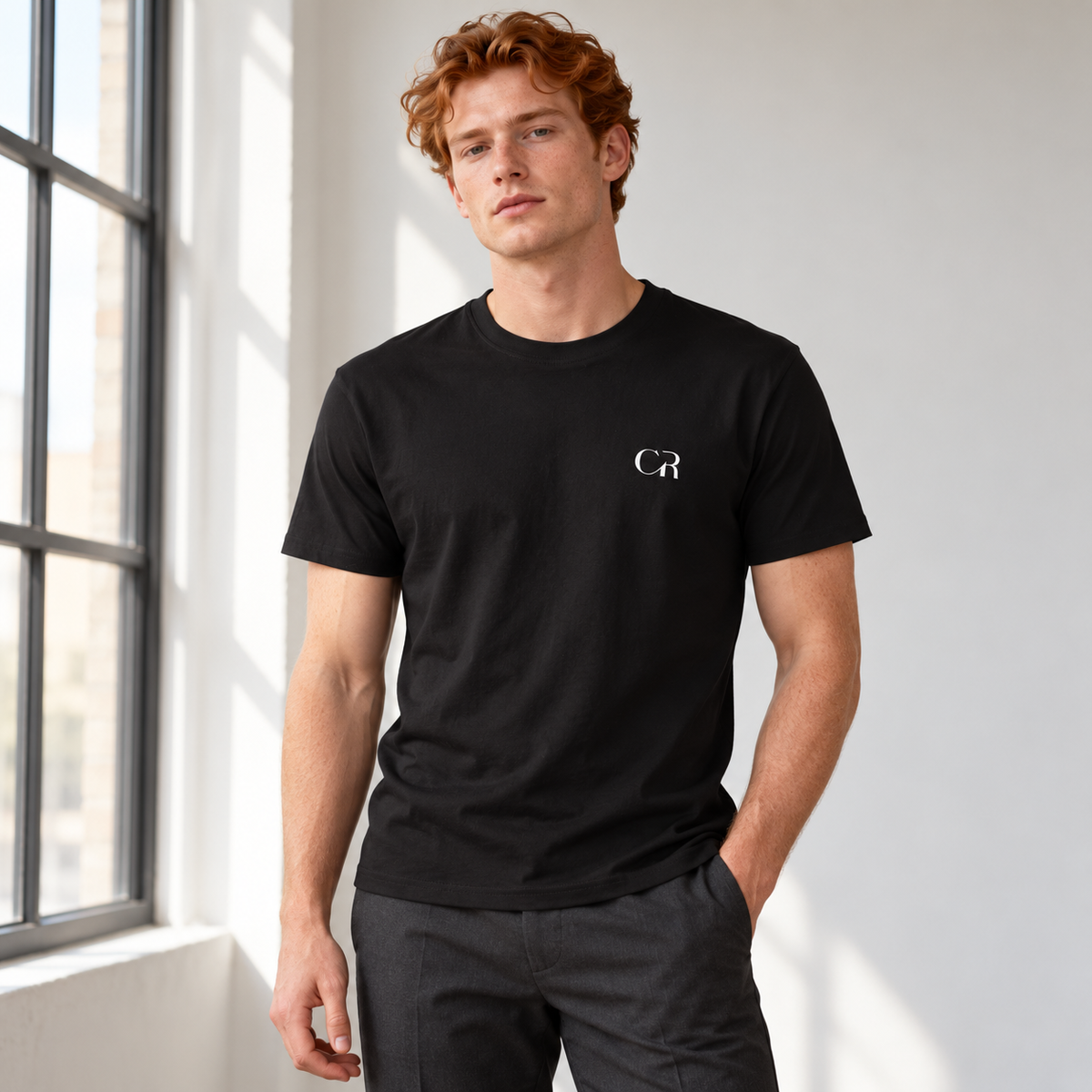 T-Shirt Noir CR Signature de Clément Rudnicki