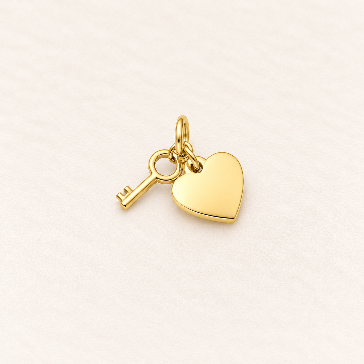 Heart and Key Bracelet — 9ct yellow gold
