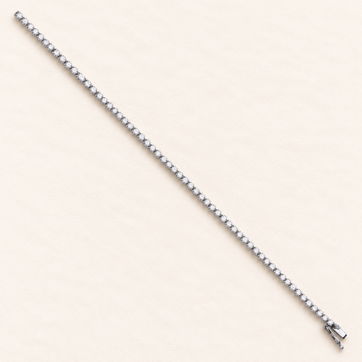 Rivière Bracelet — 18ct white gold and diamonds 2.00 ct