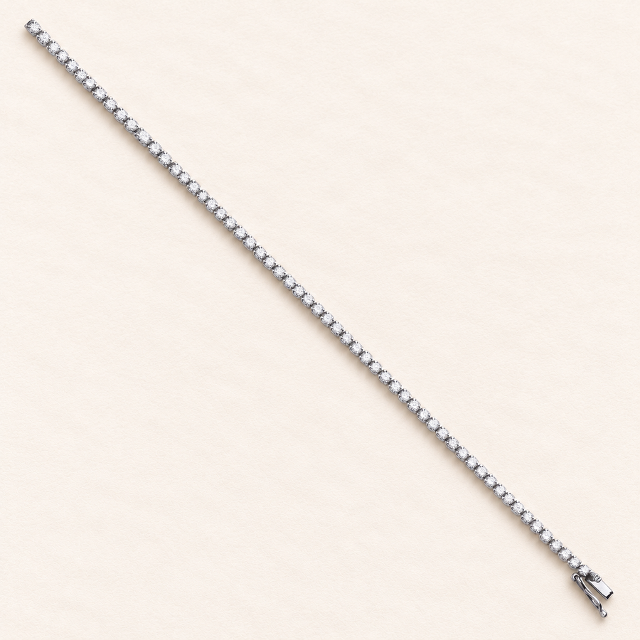 Bracelet Rivière — or blanc 18 carats et diamants 2,00 ct