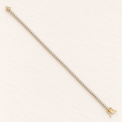 Bracelet Rivière — or jaune 18 carats et diamants 1,00 ct
