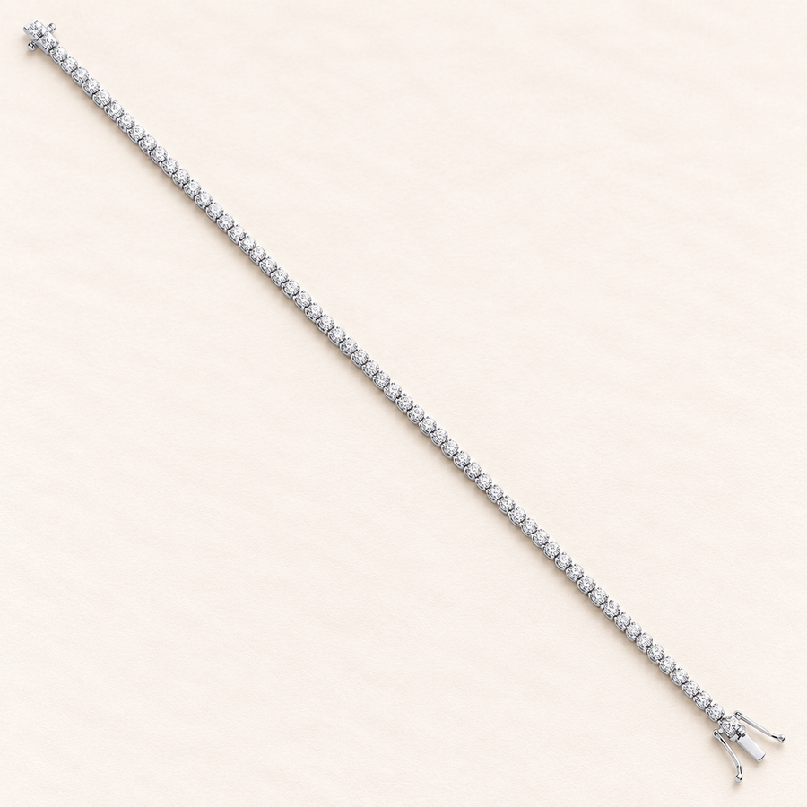 Bracelet Rivière — or blanc 18 carats et diamants 1,60 ct