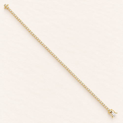 Bracelet Rivière — or jaune 18 carats et diamants 2,00 ct
