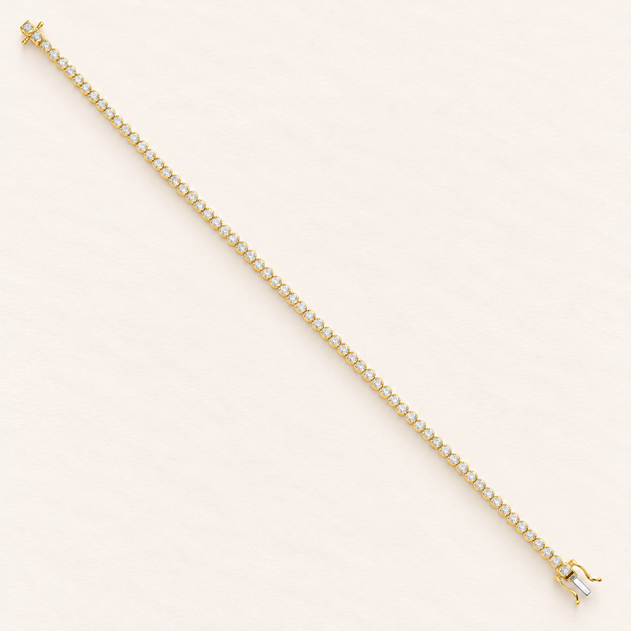 Bracelet Rivière — or jaune 18 carats et diamants 2,00 ct