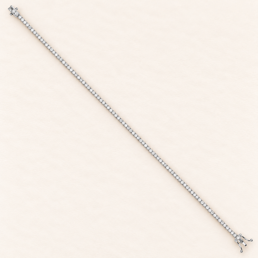 Bracelet Rivière — or blanc 18 carats et diamants 2,00 ct