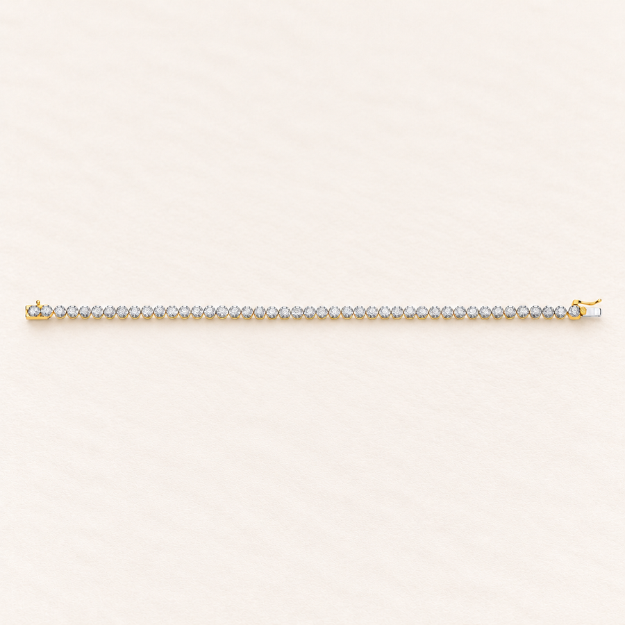 Rivière Bracelet — 18ct yellow gold and diamonds 5 ct