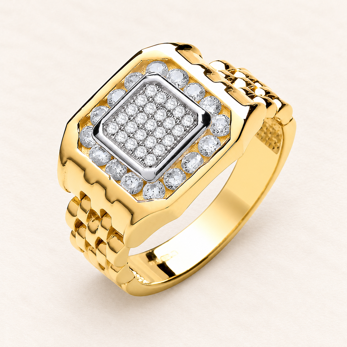 Chevalière Panthère — or jaune 9 carats