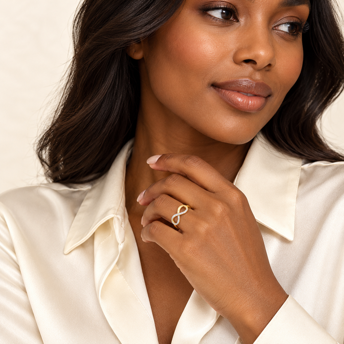 Bague Infini — or jaune 9 carats