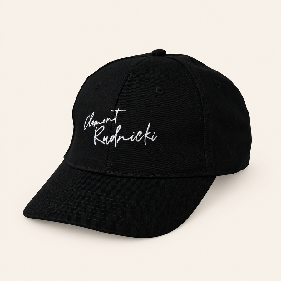 Casquette Noire Signature Clement Rudnicki