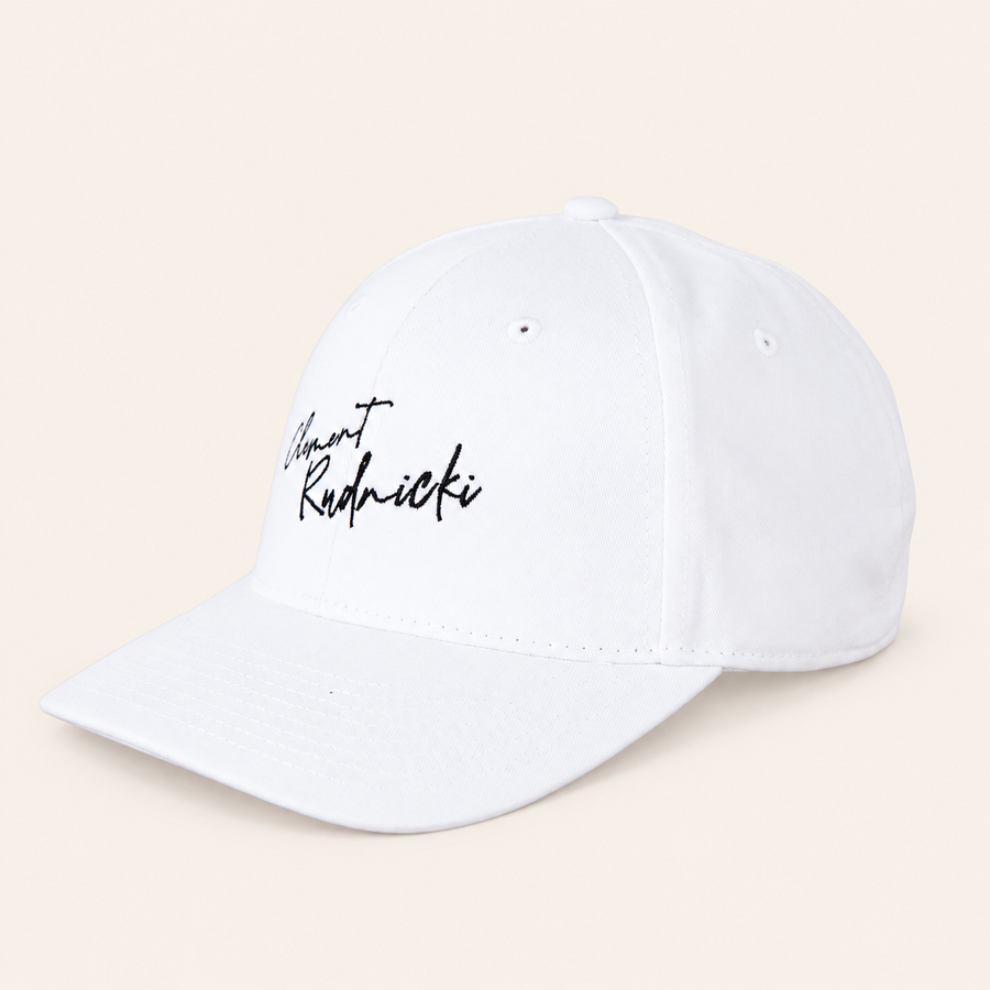 Casquette Blanche Signature Clement Rudnicki