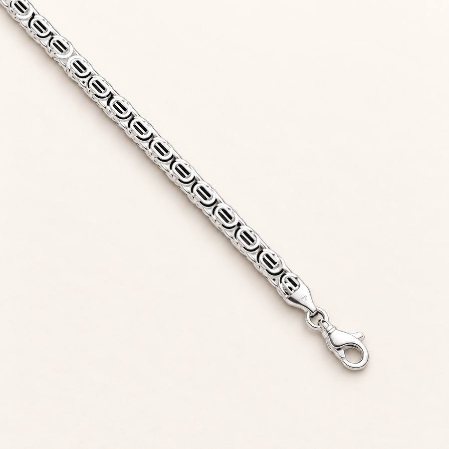 925 sterling silver 6mm Byzantine Chain