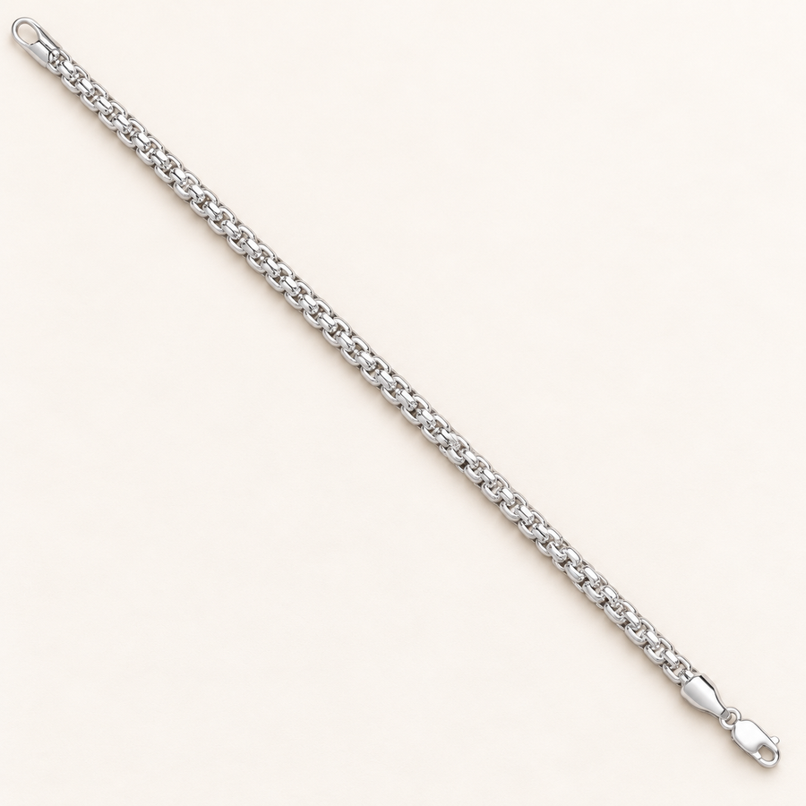 Bracelet Maille Cage — argent, 4,9 mm