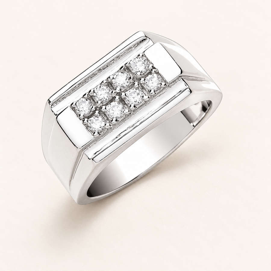 925 sterling silver ring with cubic zirconia