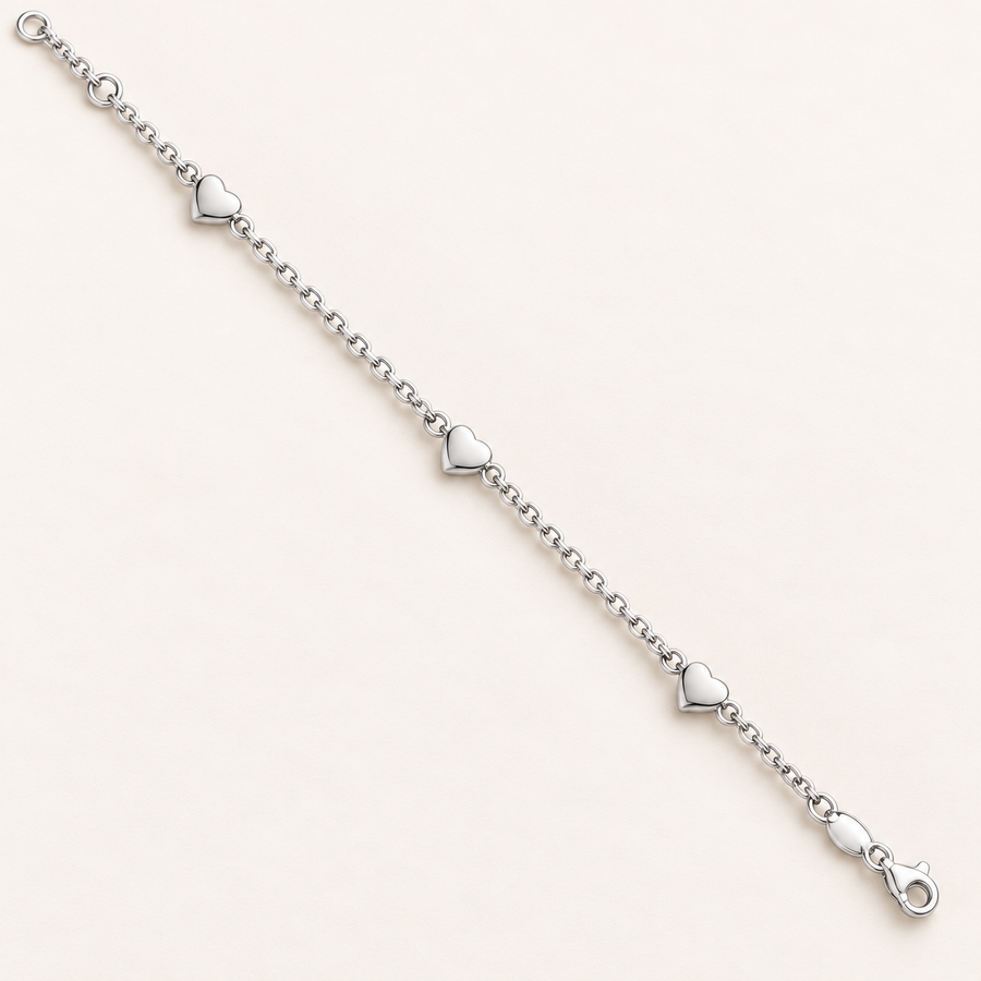 Baby heart bracelet — 925 sterling silver