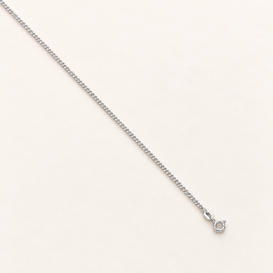 925 sterling silver 1.7mm Traditional Classic Curb Chain