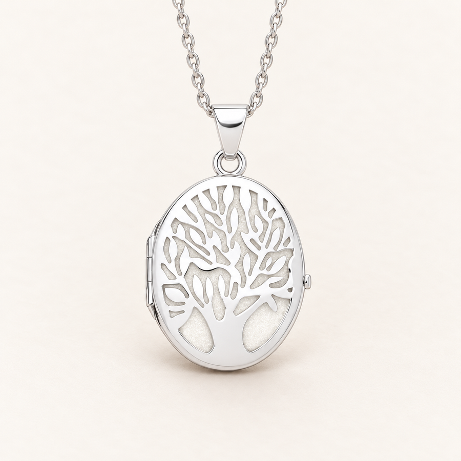 Tree of Life Oval 925 sterling silver Medallion