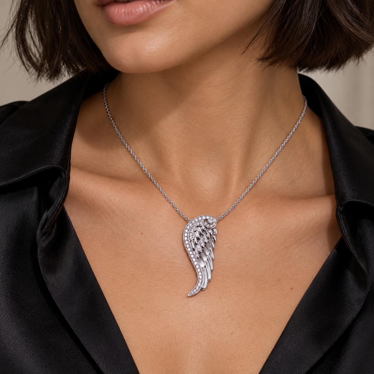 925 sterling silver Angel Wings Pendant